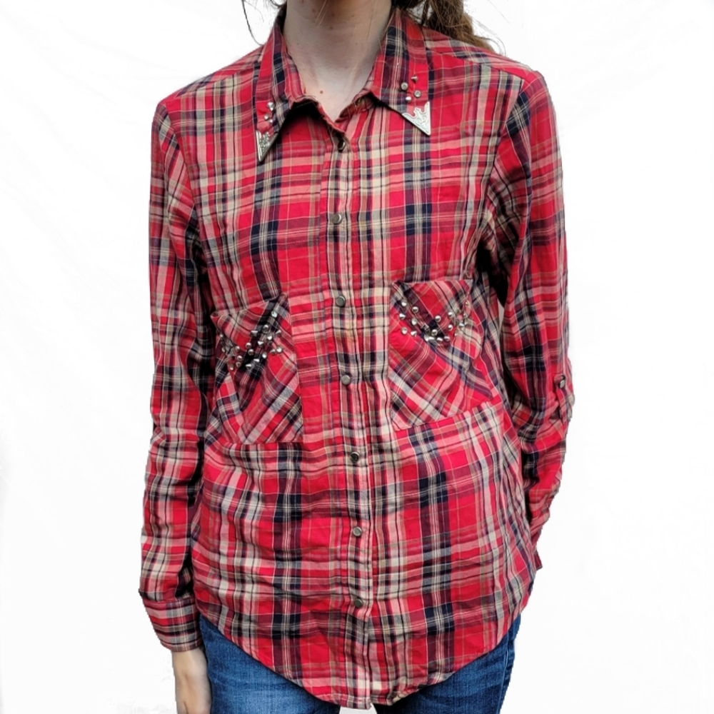 Zara Studded Flannel